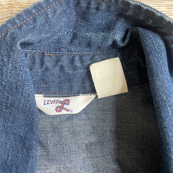 VINTAGE LEVIS DEMIN JACKET SMALL HONDA BIKER PATCH - Picture 3 of 4